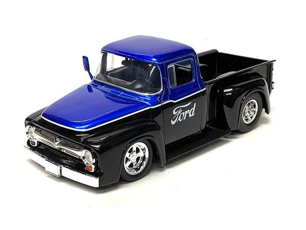 1956 Ford F-100 Custom FORD - Black w/ Blue Two-Tone (Just