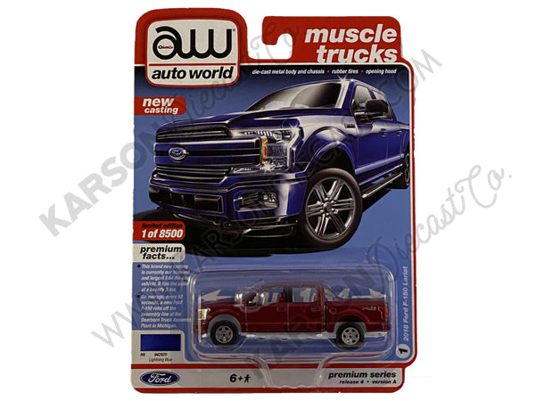 CHASE 2018 Ford F-150 Lariat Pickup Truck ULTRA RED Lightning