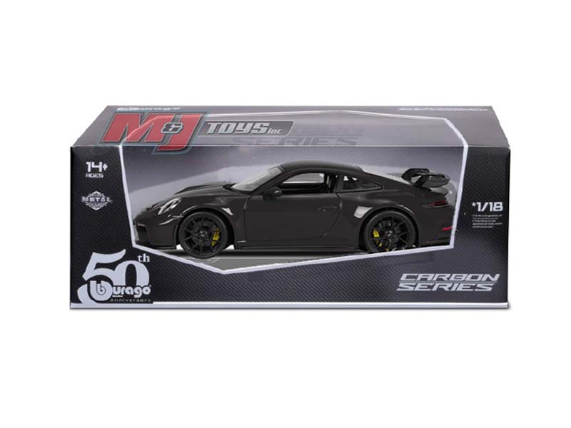 PRE-ORDER Porsche 911 GT3 (Carbon Series) 50th Anniversary Limited Edition Diecast 1:18 Scale Model - Bburago 11103