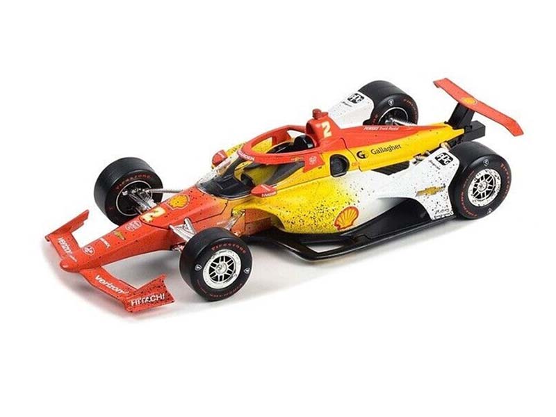 #2 Josef Newgarden / Team Penske Shell Oil 2024 Indy 500 Champion Raced Version (2024 NTT IndyCar Series) Diecast 1:18 Scale Model - Greenlight 11258