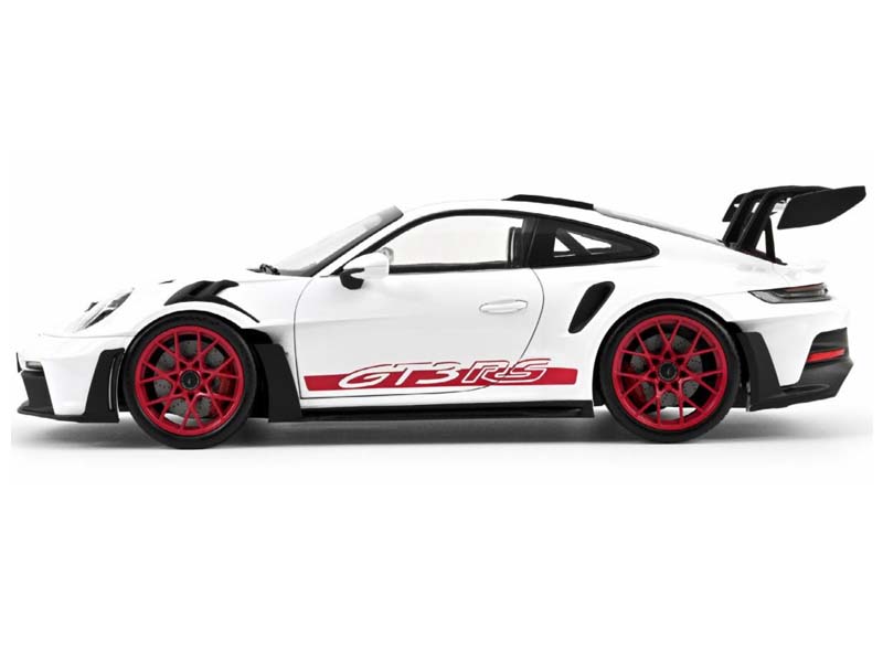 PRE-ORDER 2022 Porsche 911 GT3 RS White & Pyro Red Diecast 1:12 Scale Model - Norev 127530