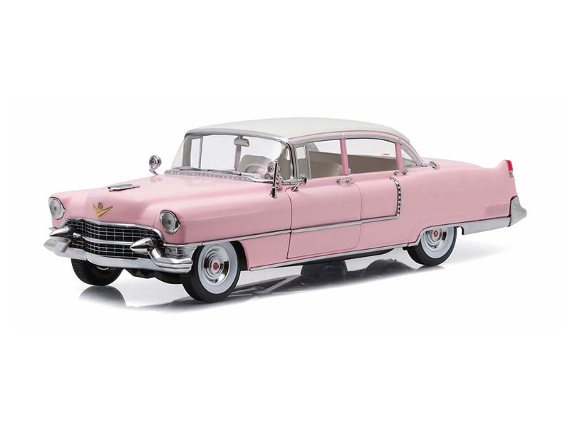 1955 Cadillac Fleetwood Series 60 - Pink Cadillac (Elvis Presley 1935-77) Diecast 1:18 Scale Model - Greenlight 12950