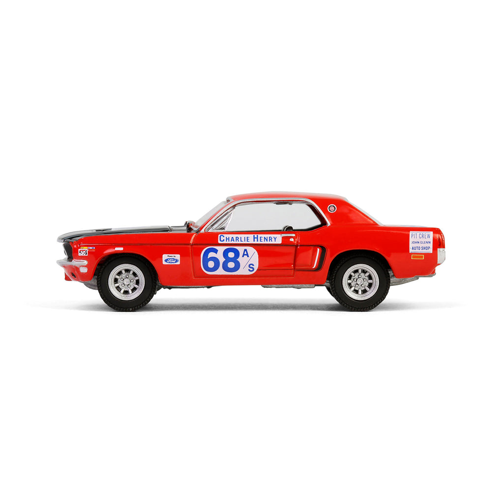 1968 Ford Mustang GT Coupe - #68 Charlie Henry Race Car (GreenLight Muscle Series 29) Diecast 1:64 Scale Model - Greenlight 13360B