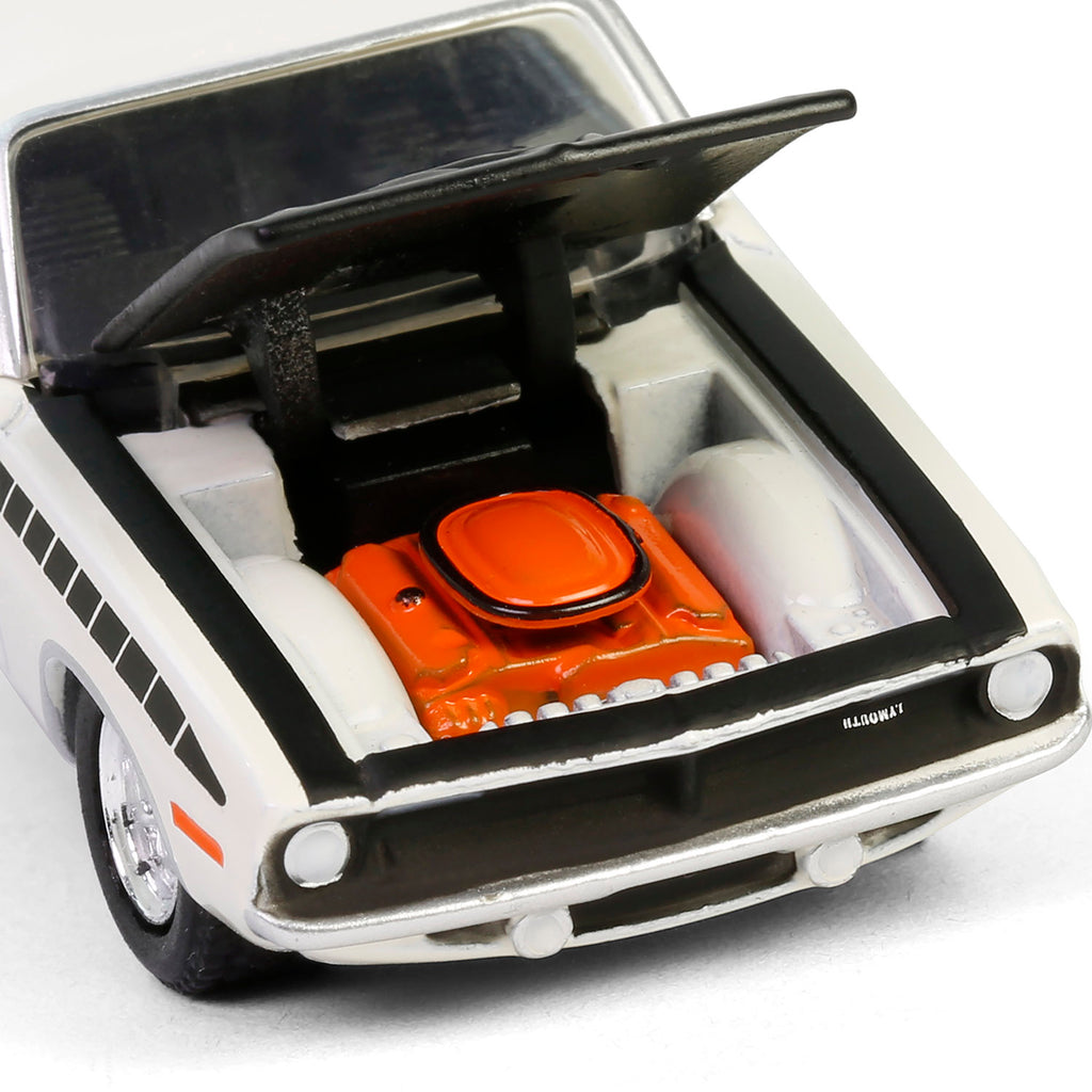 1970 Plymouth AAR ‘Cuda - Alpine White (GreenLight Muscle Series 29) Diecast 1:64 Scale Model - Greenlight 13360C