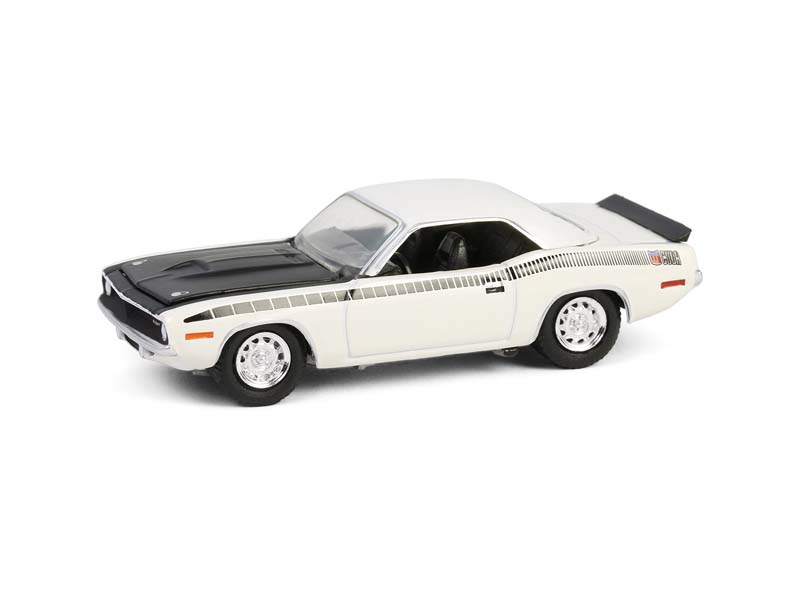 1970 Plymouth AAR ‘Cuda - Alpine White (GreenLight Muscle Series 29) Diecast 1:64 Scale Model - Greenlight 13360C