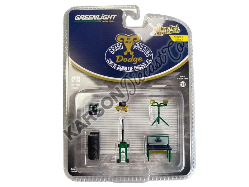 CHASE Mr. Norm's Auto Body Shop - (Shop Tool Accessories Series 6) Diecast 1:64 Scale Models - Greenlight 16200B