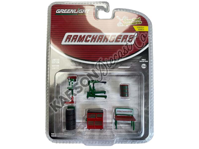 CHASE Ramchargers Auto Body Shop - (Shop Tool Accessories Series 6) Diecast 1:64 Scale Models - Greenlight 16200C