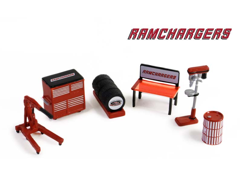 Ramchargers Auto Body Shop - (Shop Tool Accessories Series 6) Diecast 1:64 Scale Models - Greenlight 16200C