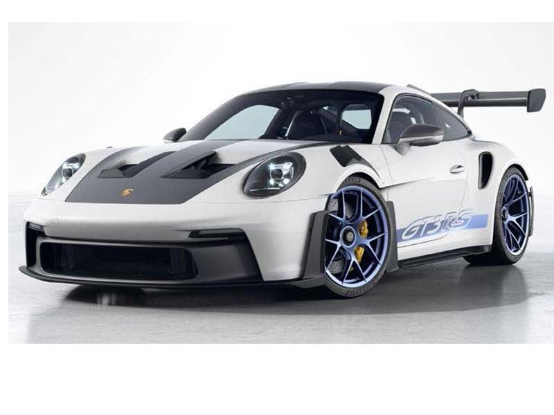 PRE-ORDER 2022 Porsche 911 GT3 RS w/ Weissach Pack White / Indigo Blue  Diecast 1:18 Scale Model - Norev 187353 - Karson Diecast Co.