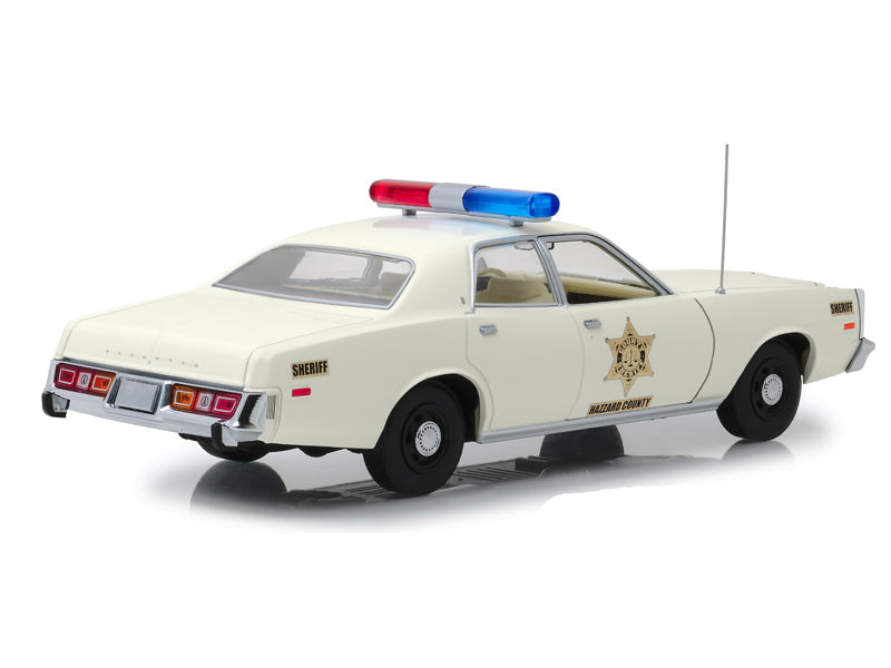 1977 Plymouth Fury - Hazzard County Sheriff - (Artisan Collection) Diecast 1:18 Scale Model Car - Greenlight 19055