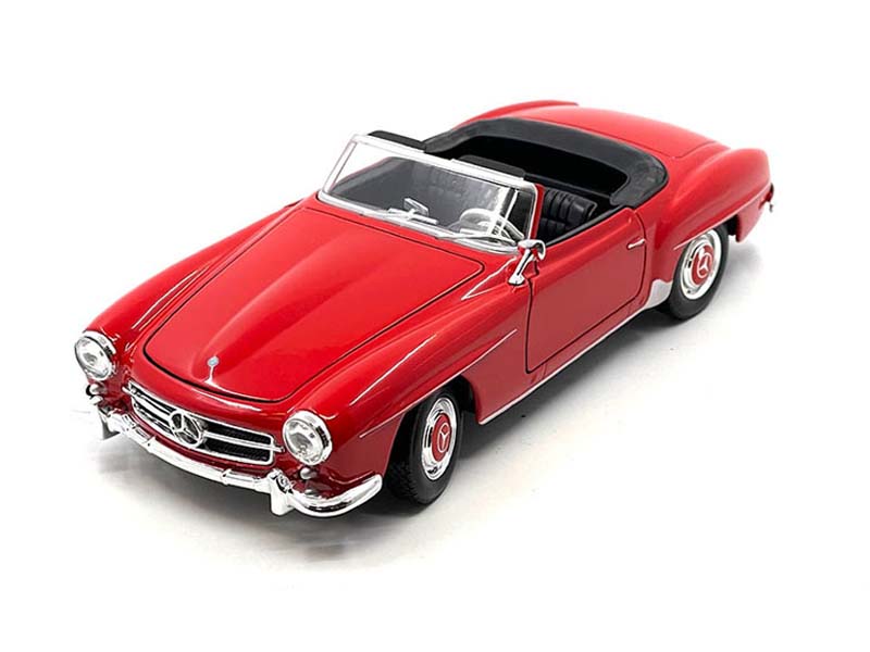 1955 Mercedes-Benz 190 SL Convertible – Red (NEX) Diecast 1:24 Scale Model - Welly 24118RD