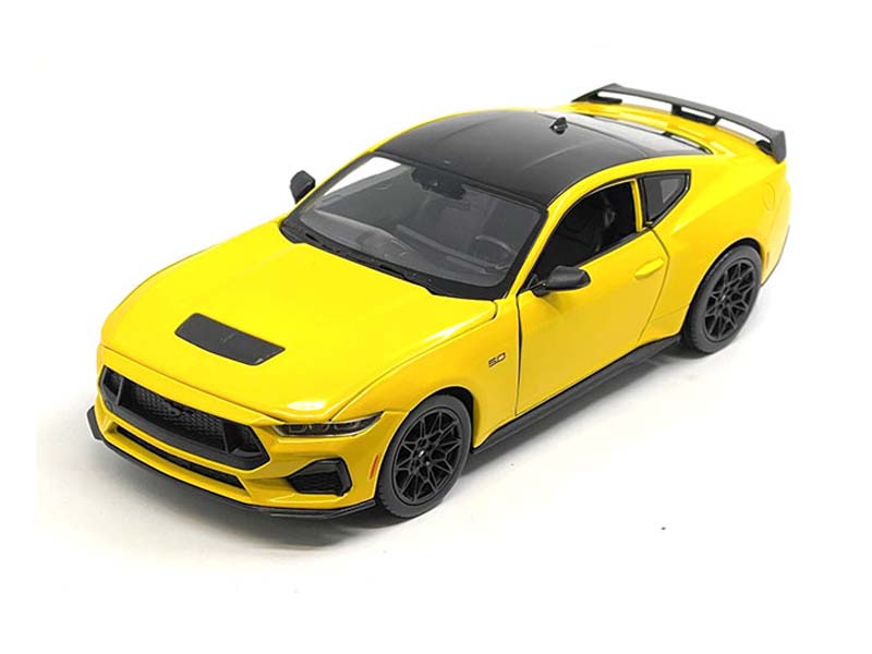 2024 Ford Mustang GT – Yellow (NEX) Diecast 1:24 Scale Model - Welly 24123YL