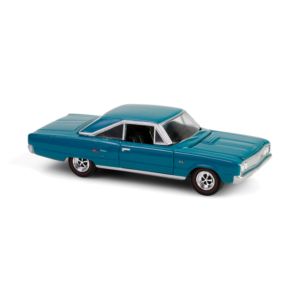 PRE-ORDER 1967 Dodge Coronet R/T Hemi - Medium Turquoise (Anniversary Collection Series 17) Diecast 1:64 Scale Model - Greenlight 28160C