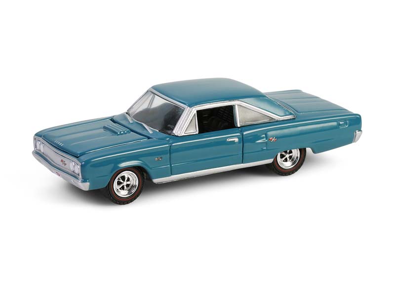 PRE-ORDER 1967 Dodge Coronet R/T Hemi - Medium Turquoise (Anniversary Collection Series 17) Diecast 1:64 Scale Model - Greenlight 28160C