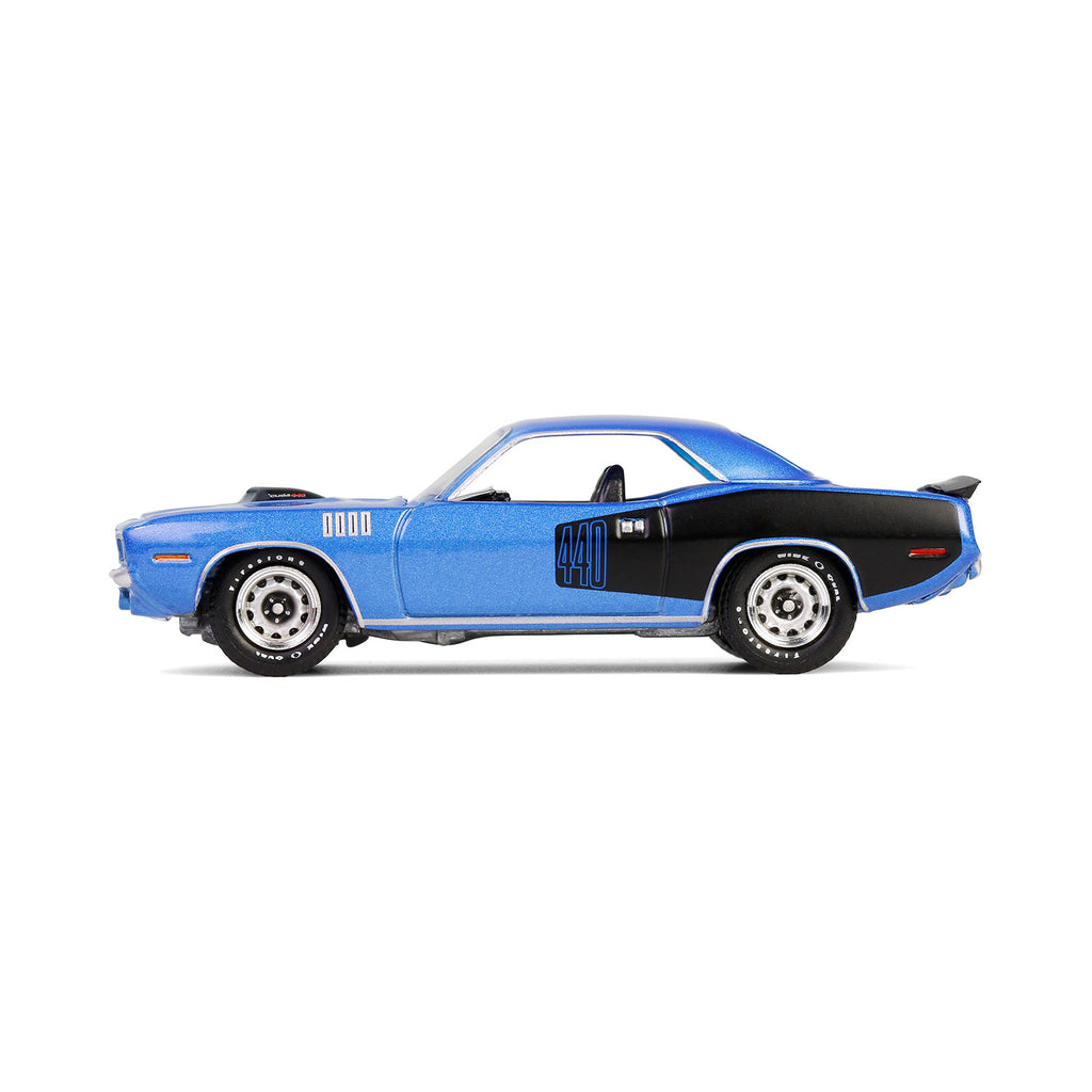 PRE-ORDER 1971 Plymouth 'Cuda 440 6bbl Shaker - B5 Blue (Anniversary Collection Series 17) Diecast 1:64 Scale Model - Greenlight 28160D