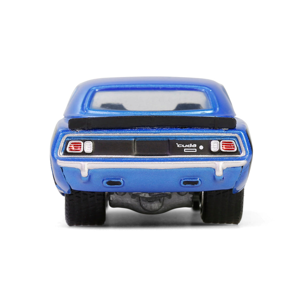 PRE-ORDER 1971 Plymouth 'Cuda 440 6bbl Shaker - B5 Blue (Anniversary Collection Series 17) Diecast 1:64 Scale Model - Greenlight 28160D