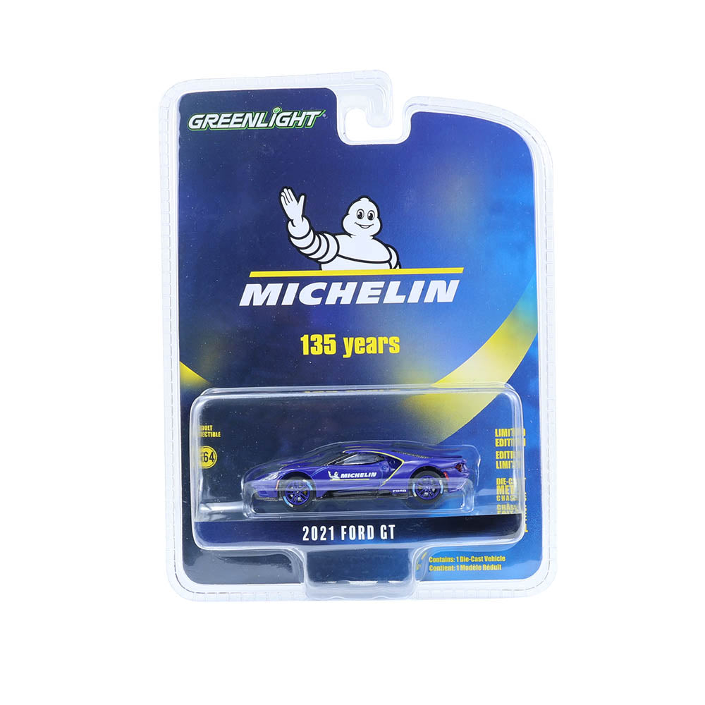 PRE-ORDER 2021 Ford GT - Michelin 135th Anniversary (Anniversary Collection Series 17) Diecast 1:64 Scale Model - Greenlight 28160F