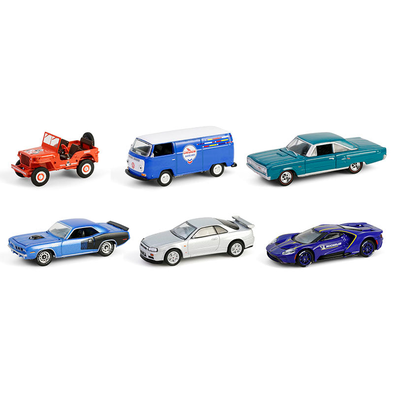 PRE-ORDER (Anniversary Collection Series 17) SET OF 6 Diecast 1:64 Scale Models - Greenlight 28160