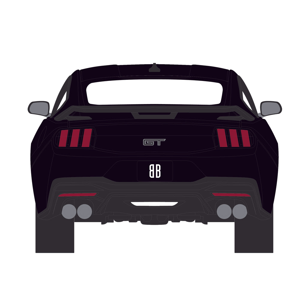 PRE-ORDER 2024 Ford Mustang GT Coupe (Black Bandit Series 30) Diecast 1:64 Scale Model - Greenlight 28170B