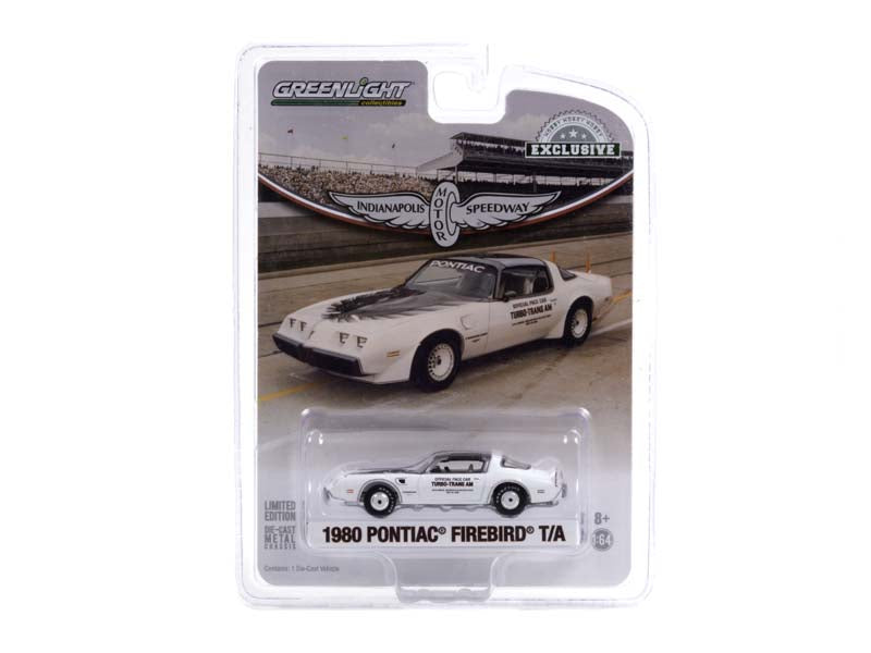 CHASE 1980 Pontiac Firebird Turbo Trans Am - 64th Indianapolis 500 Official Pace Car (Hobby Exclusive) Diecast 1:64 Scale Model - Greenlight 30226