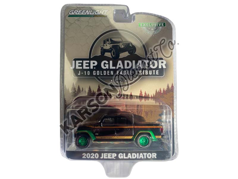 CHASE Jeep Gladiator - J-10 Golden Eagle Tribute (Hobby Exclusive) Diecast 1:64 Scale Model - Greenlight 30327