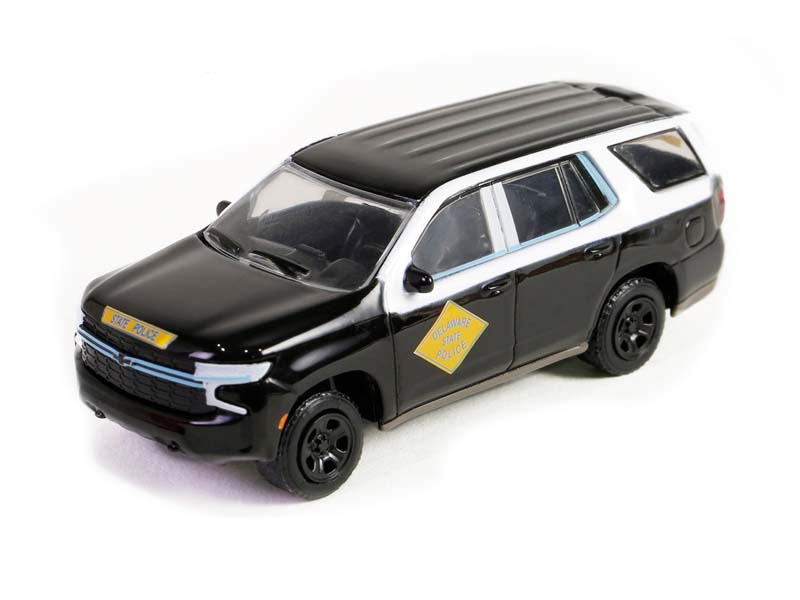 2023 Chevrolet Tahoe Police Pursuit Vehicle – Delaware State Police – Centennial (Hobby Exclusive) Diecast 1:64 Scale Model - Greenlight 30487