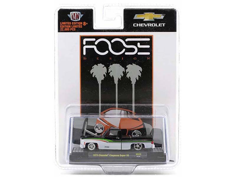 CHASE 1973 Chevrolet Cheyenne Super 10 - CHIP FOOSE (Hobby Exclusive) Diecast 1:64 Scale Model - M2 Machines 31500-HS25