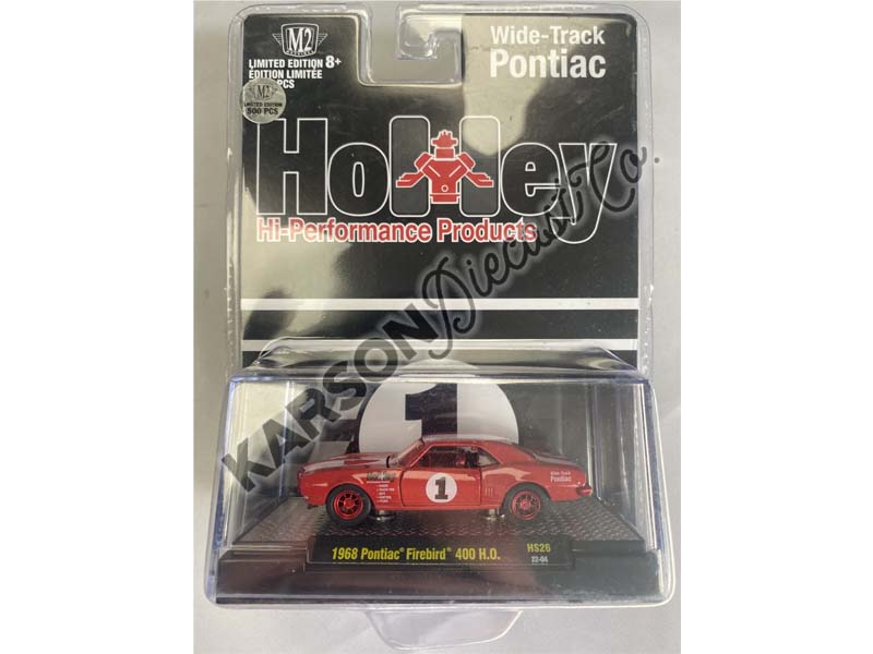 CHASE 1968 Pontiac Firebird 400 H.O. Auto-Thentics (Hobby Exclusive) Diecast 1:64 Scale Model Car - M2 Machines 31500-HS26