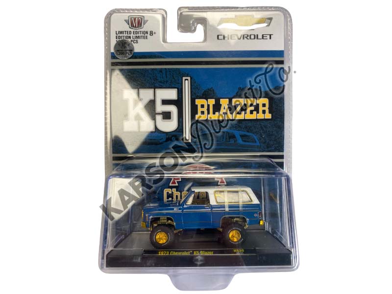 CHASE 1973 Chevy K5 Blazer 4×4 - (Hobby Exclusive Auto-Truck) Diecast 1:64 Scale Model - M2 Machines 31500-HS30