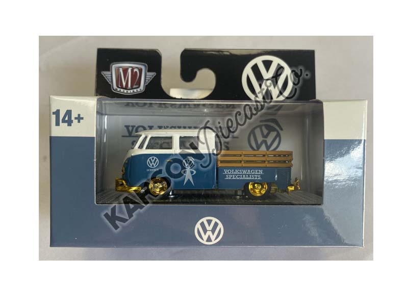 CHASE 1961 VW Double Cab Truck (Auto-Thentics Release 89) Diecast 1:64 Scale Model - M2 Machines 32500-89