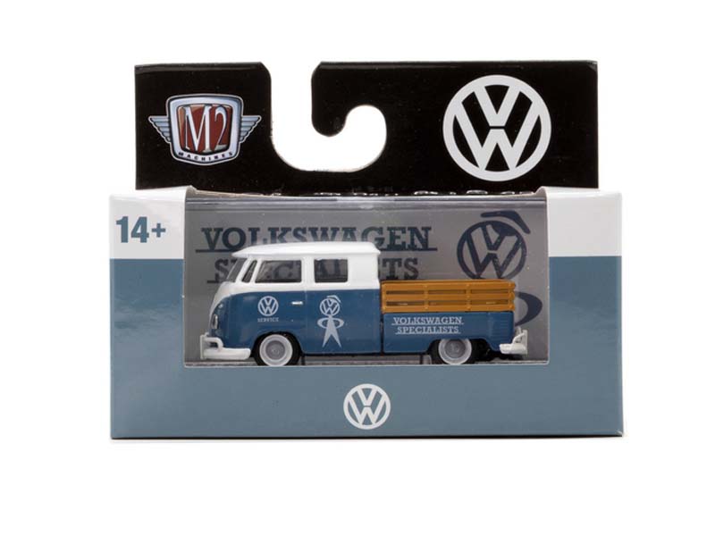 CHASE 1961 VW Double Cab Truck (Auto-Thentics Release 89) Diecast 1:64 Scale Model - M2 Machines 32500-89