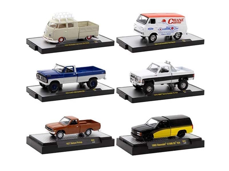 PRE-ORDER Auto-Thentics Release 93 Assortment SET OF 6 Diecast 1:64 Scale Models - M2 Machines 32500-93