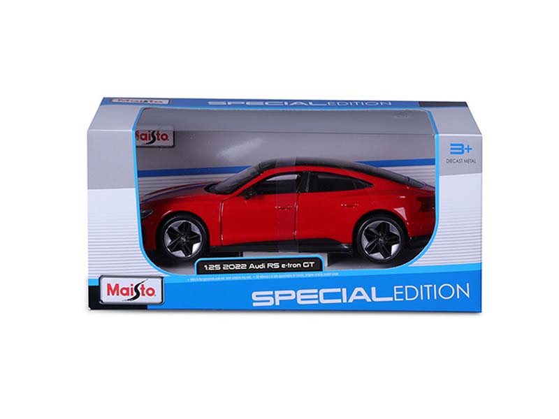 2022 Audi RS e-tron GT – Red (Special Edition) Diecast 1:24 Scale Model - Maisto 32907RD