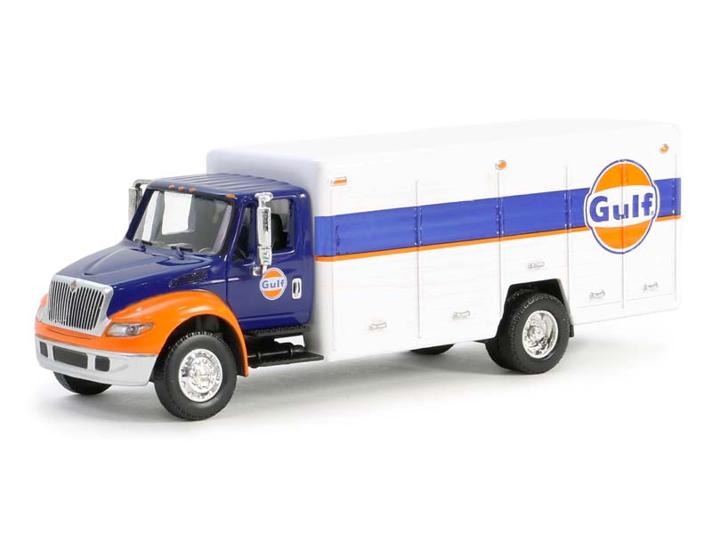 International Durastar 4400 Delivery Truck - Gulf Oil - (H.D. Trucks Series 25) Diecast 1:64 Scale Model - Greenlight 33250C