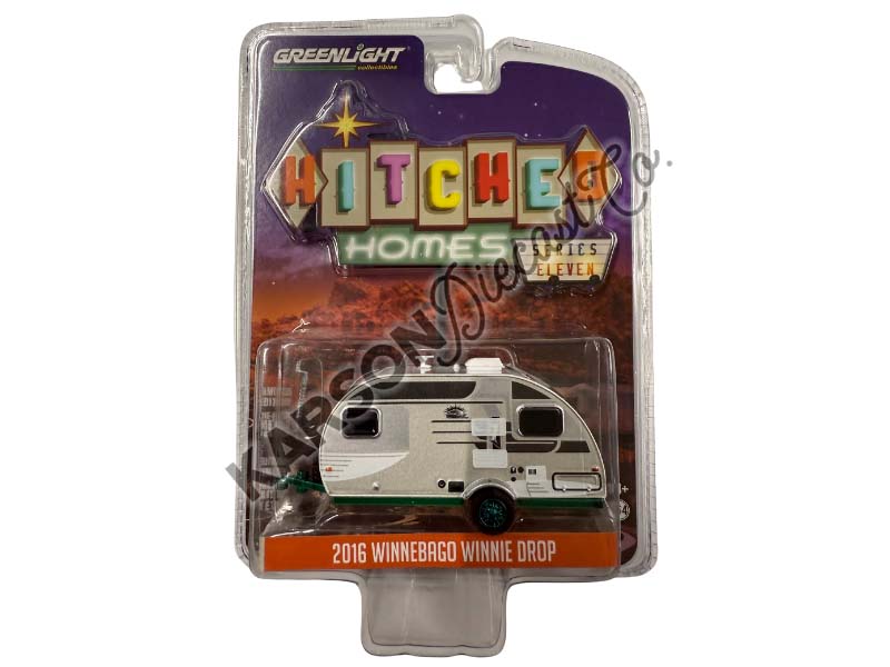 CHASE 2016 Winnebago Winne Drop - Platinum (Hitched Homes) Series 11 Diecast 1:64 Scale Model - Greenlight 34110D