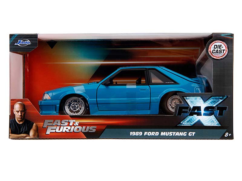 1989 Ford Mustang GT (Fast and Furious: Fast 10 X) Diecast 1:24 Scale Model - Jada 34922