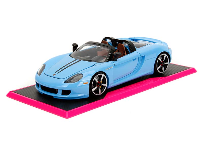 2005 Porsche Carrera GT – Light Blue (Pink Slips) Diecast 1:24 Scale Model - Jada 35066