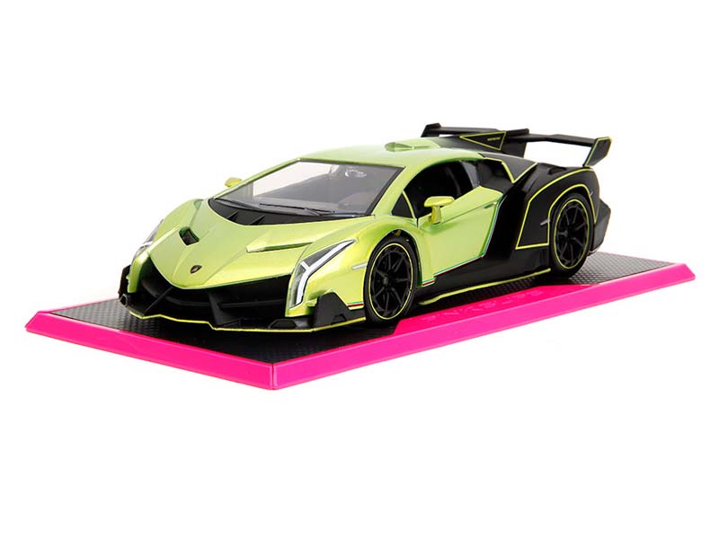 Lamborghini Veneno – Green (Pink Slips) Diecast 1:24 Scale Model - Jada 35190