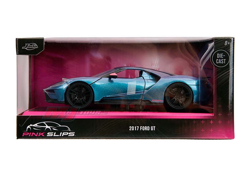 2017 Ford GT – Metallic Purple Blue (Pink Slips) Diecast 1:24 Scale Model - Jada 35192