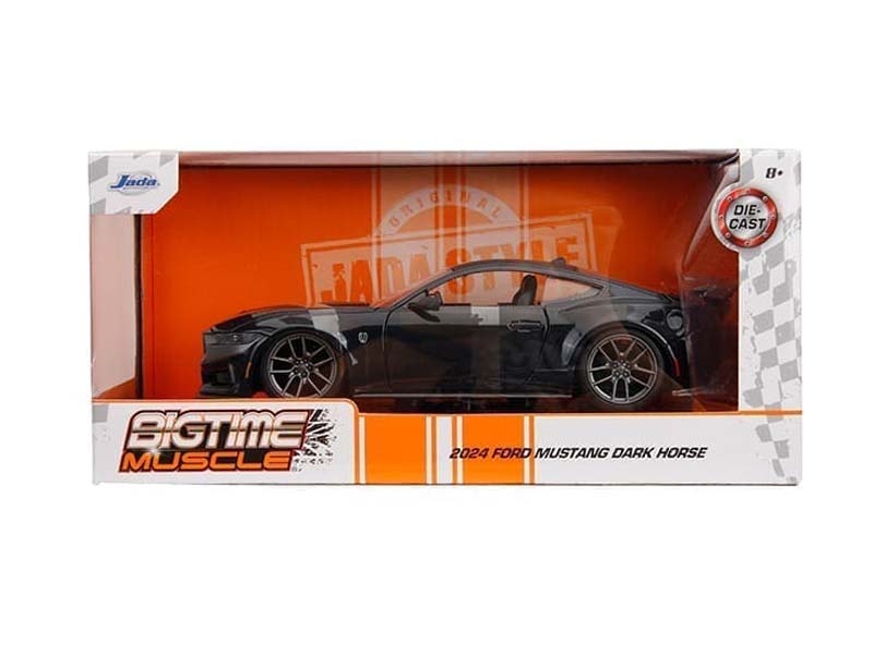 2024 Ford Mustang Dark Horse – Blue Ember (Bigtime Muscle) Diecast 1:24 Scale Model - Jada 35278