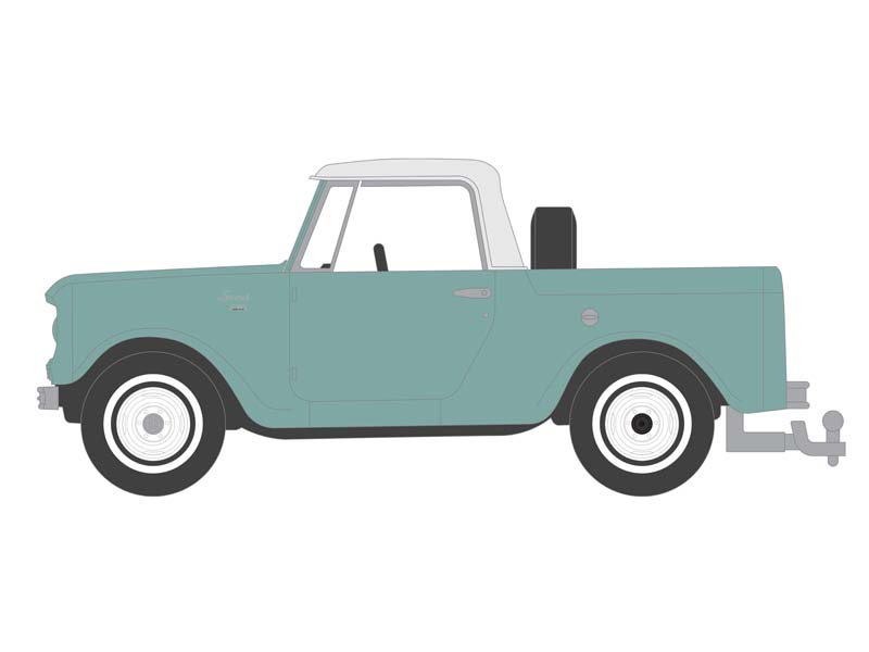 1965 Harvester Scout Half Cab Pickup – Aspen Green (Blue Collar Collection Series 13) Diecast 1:64 Model - Greenlight 35280A