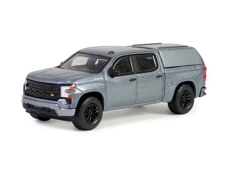 2023 Chevrolet Silverado 1500 Custom – Sterling Gray Metallic (Blue Collar Collection Series 13) Diecast 1:64 Model - Greenlight 35280F