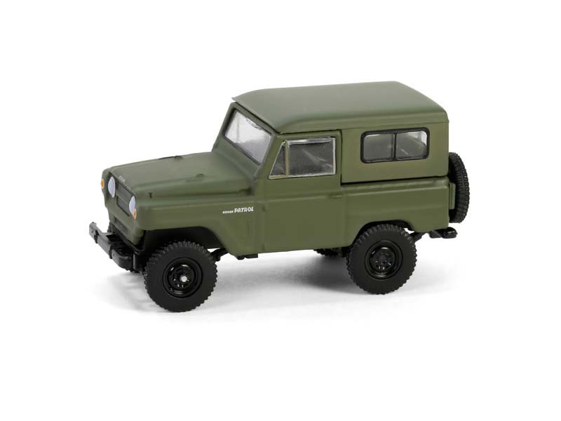 1962 Nissan Patrol - Matte Olive Green (All-Terrain Series 16) Diecast 1:64 Scale Model - Greenlight 35290A