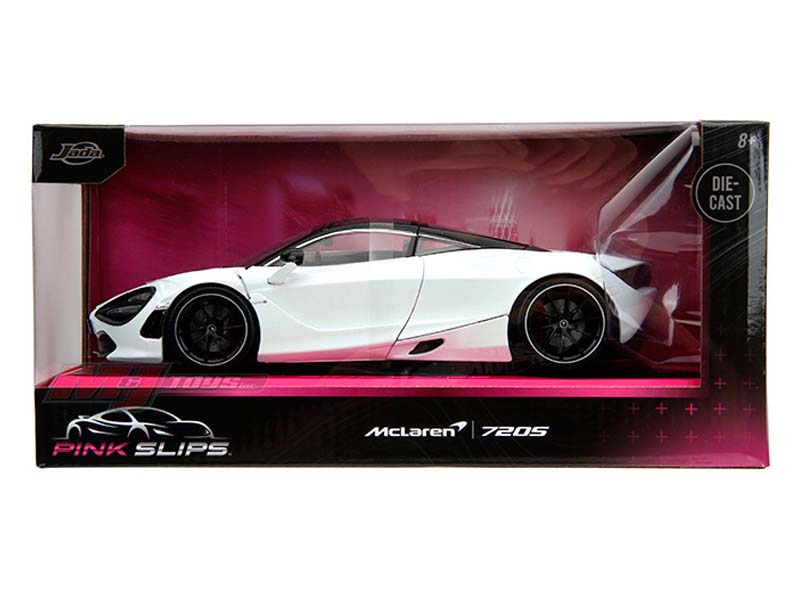 McLaren 720S – Iridescent Glossy White (Pink Slips) Diecast 1:24 Scale Model - Jada 35294