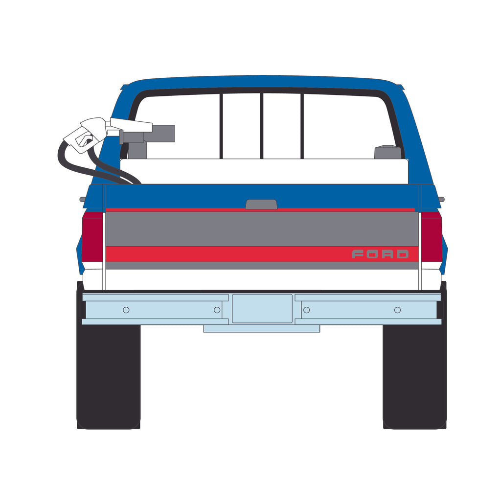 PRE-ORDER 1991 Ford F-250 XL – Chevron (Blue Collar Collection Series 14) Diecast 1:64 Scale Models - Greenlight 35300D