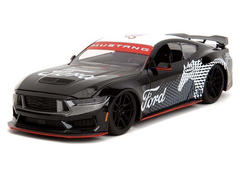 2024 Ford Mustang Dark Horse – Black (Bigtime Muscle) Diecast 1:24 Scale Model - Jada 35418