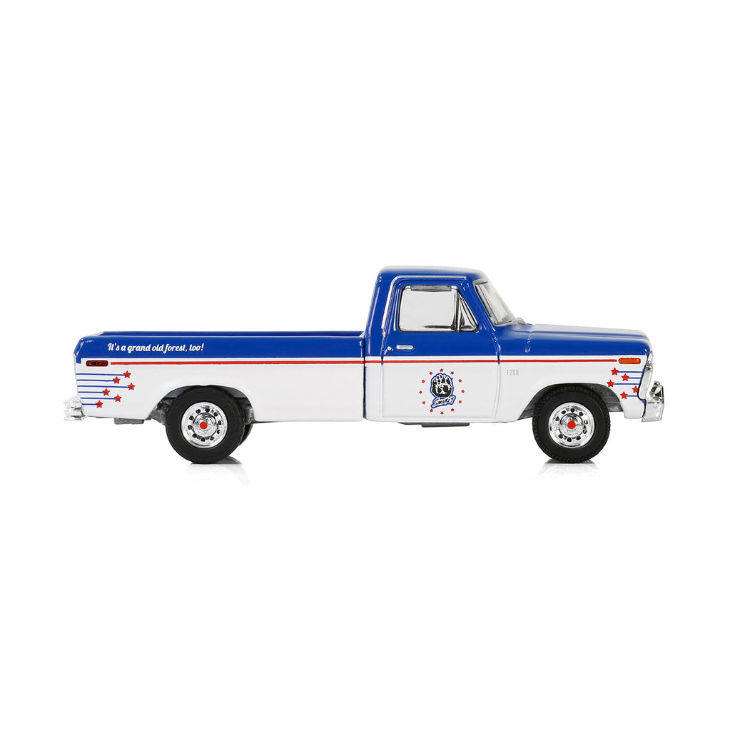 1976 Ford F-250 - It's a Grand Old Forest, Too! (Smokey Bear Series 4) Diecast 1:64 Scale Model - Greenlight 38070D