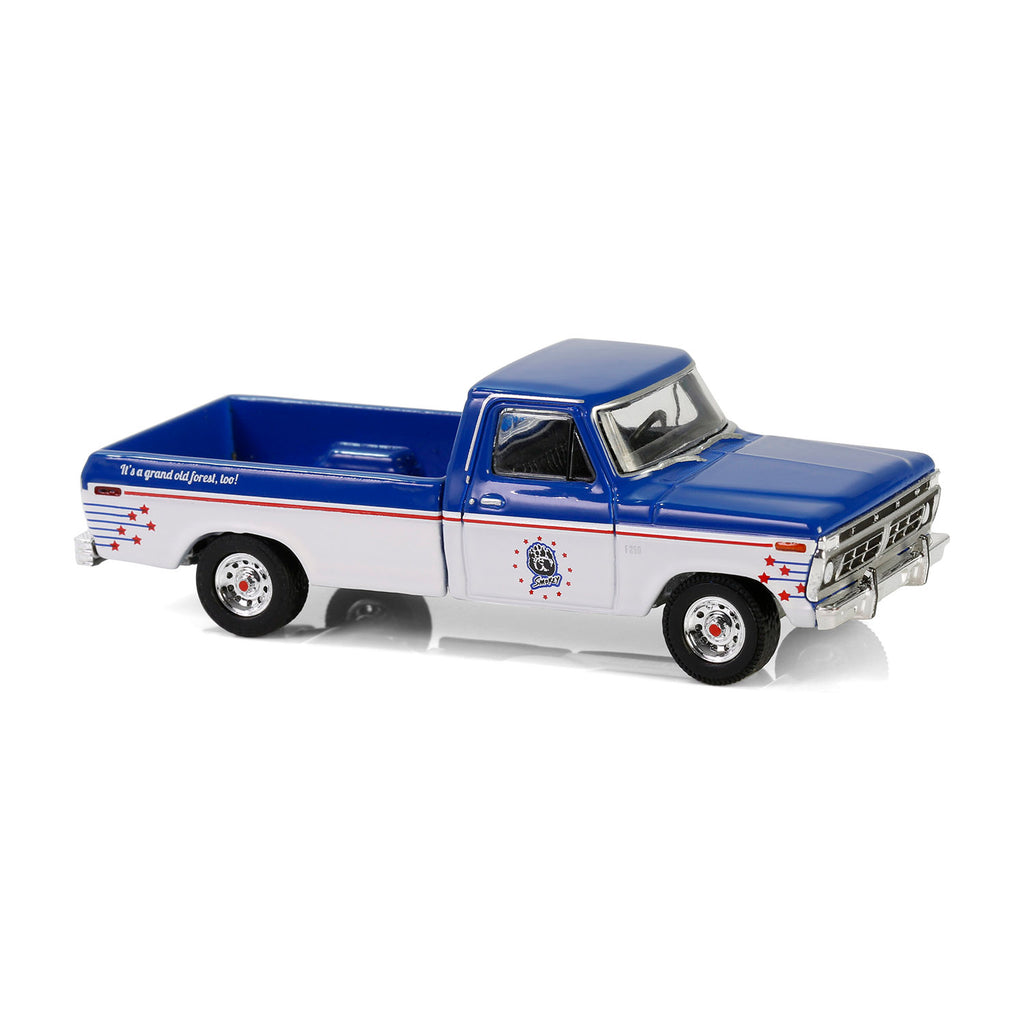 1976 Ford F-250 - It's a Grand Old Forest, Too! (Smokey Bear Series 4) Diecast 1:64 Scale Model - Greenlight 38070D