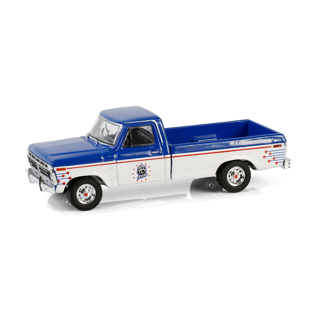 1976 Ford F-250 - It's a Grand Old Forest, Too! (Smokey Bear Series 4) Diecast 1:64 Scale Model - Greenlight 38070D