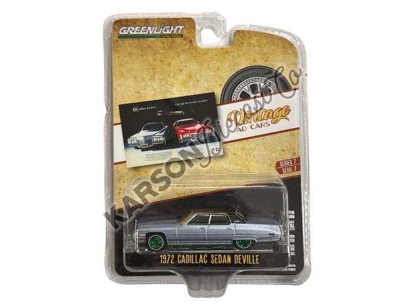 CHASE 1972 Cadillac DeVille Sedan (Vintage Ad Cars) Series 7 Diecast 1:64 Scale Model Car - Greenlight 39100D